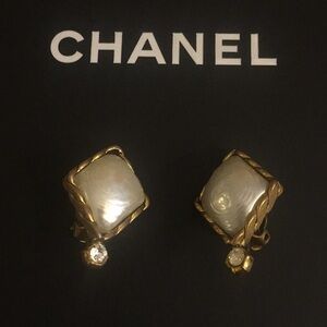 Chanel Diamond Shape Earrings